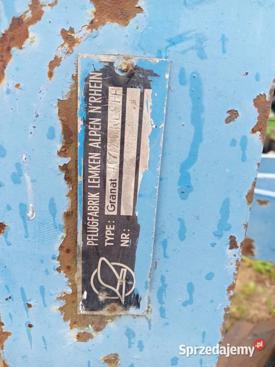 Pług lemken 3 zagonowy Rokitno