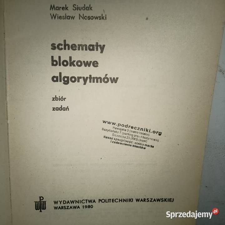 Schematy blokowe algorytmów zbiór zadań Gdańsk