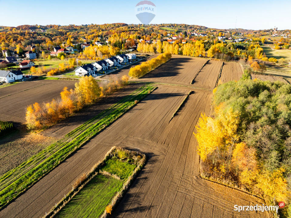Budowlana działka w Trąbkach Biskupice małopolskie Trąbki