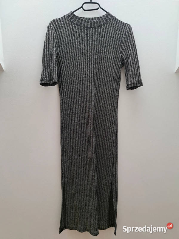 Dzianinowa sukienka Yessica XS prążkowana pomorskie Trąbki Wielkie