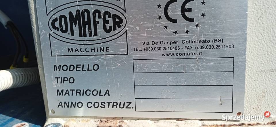 Młynek rozdrabniacz rębak COMAFER Macinatore MAC Łódź