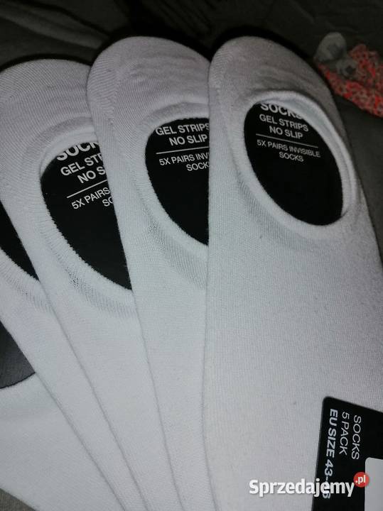 5PACK 5par Białe Krótkie niskie Skarpety Moda i Styl Leszno