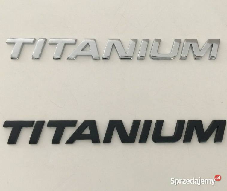 NOWY klejany znaczek TITANIUM emblemat logo Zamość