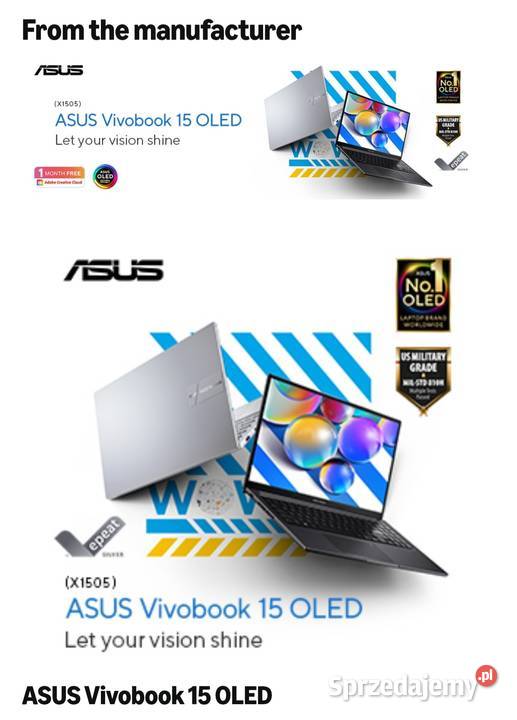 Laptop Asus X1505 OLED Włączony 27x Przepracował Warszawa