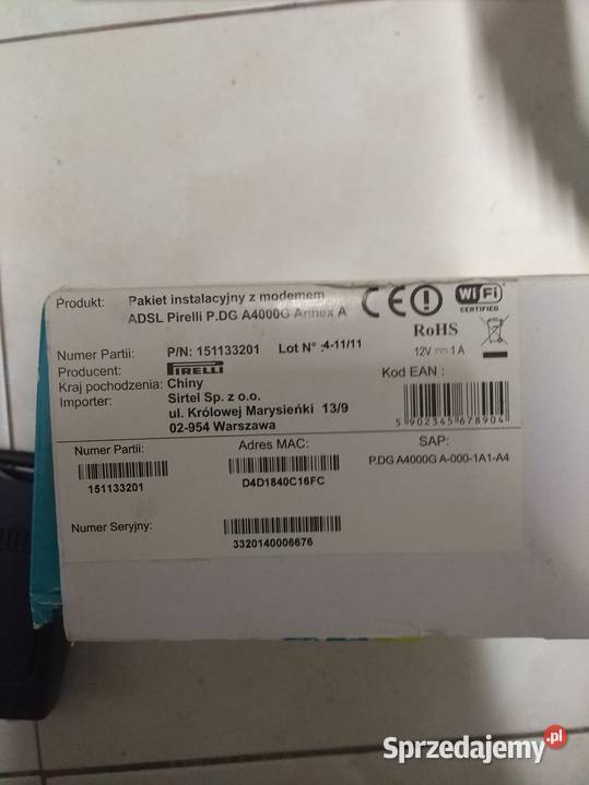 Router ADSL Netia router Komputery i Akcesoria Lublin sprzedam