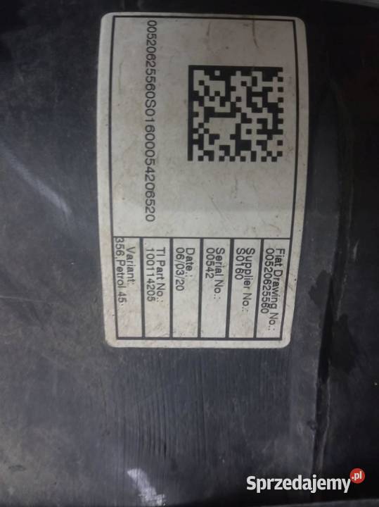 ZBIORNIK PALIWA BAK 14 B 00520625560 Fiat Tipo