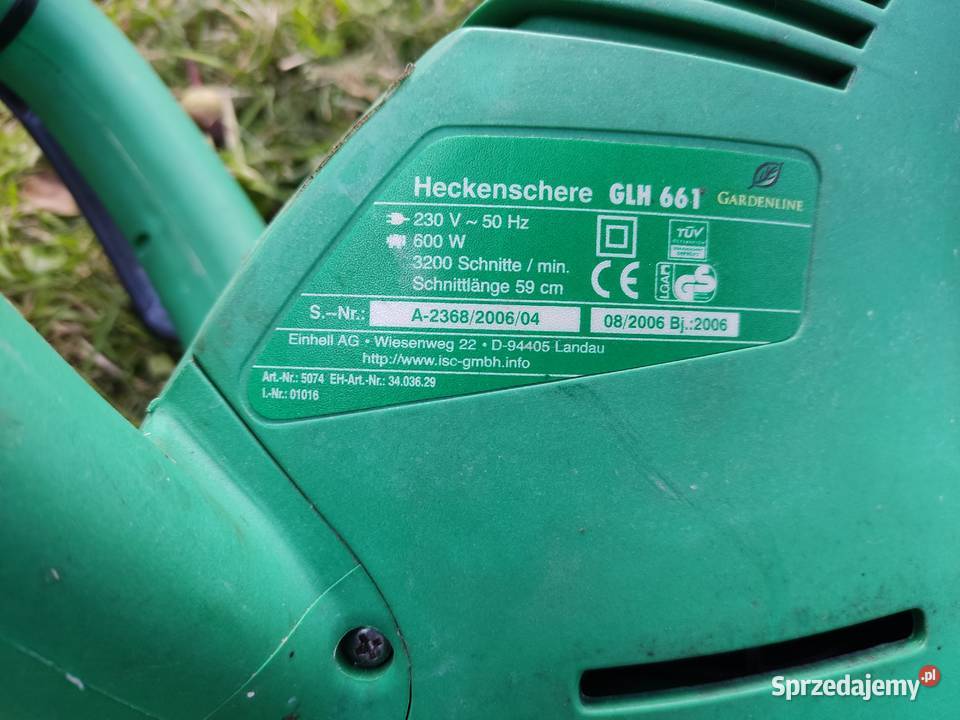 Nożyce elektryczne do żywopłotu Heckenschere GLH