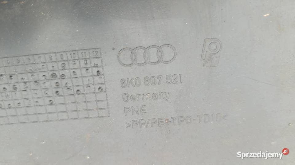 Audi A4 B8 SPOILER DOKŁADKA ZDERZAKA TYL DYZUFOR Ruda Śląska