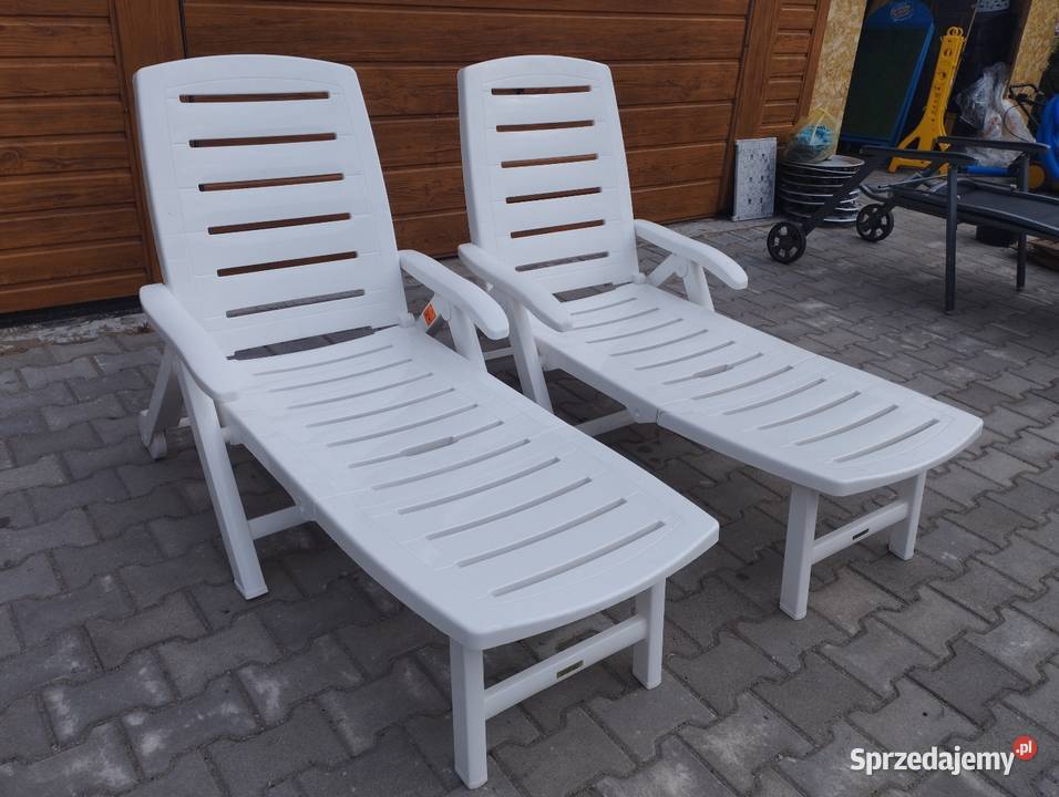 Leżaki ogrodowe plastikowe basenowe Szamotuły