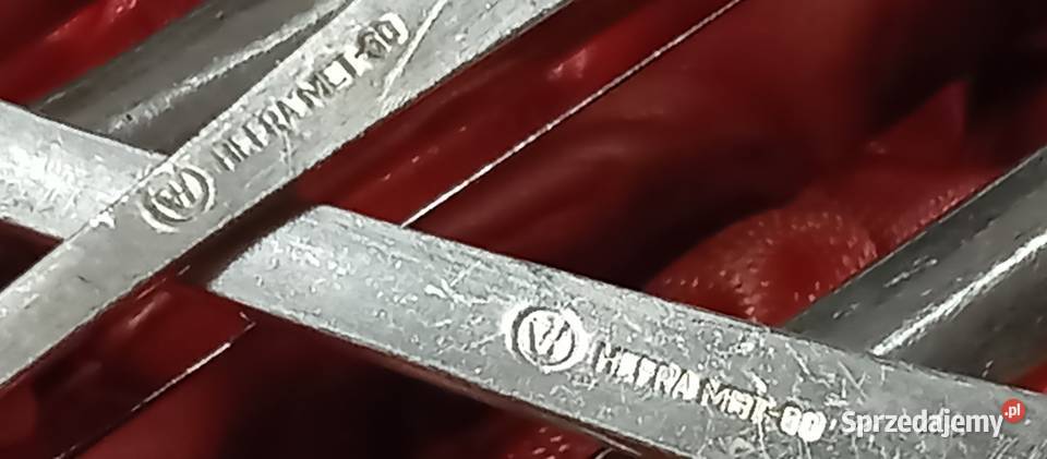 Posrebrzane sztućce z czasów PRL solidna robota Sztućce podkarpackie Łańcut