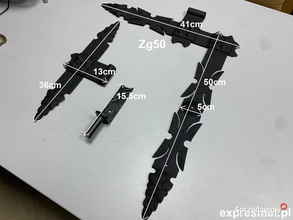 Zawias kątowy okiennicowy ozdobny kuty 50 Kraków