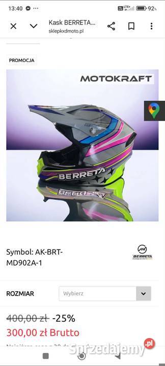 Sprzedam Dwa kaski Crossowe Nowe Czudec