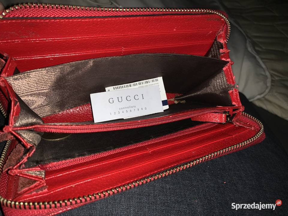 Damski portfel Gucci Baiadera Zip Around Dla kobiet pomorskie Gdańsk