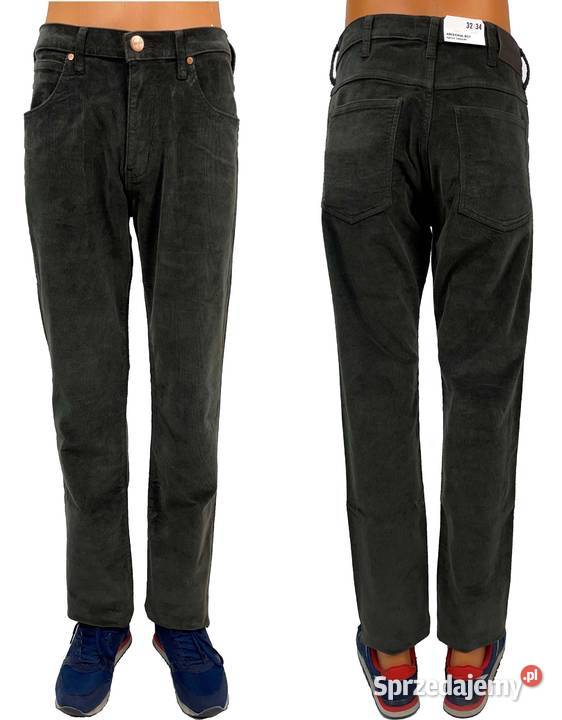 Spodnie męskie sztruks Wrangler Arizona Moss warmińsko-mazurskie Pisz