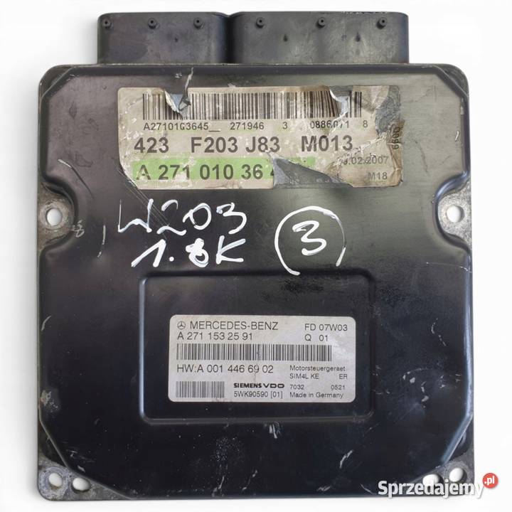 Mercedes W203 18 K STEROWNIK SILNIKA komputer Chełm
