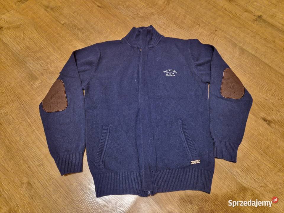 Sweterek granatowy chłopięcy rozmiar 140146 Warszawa