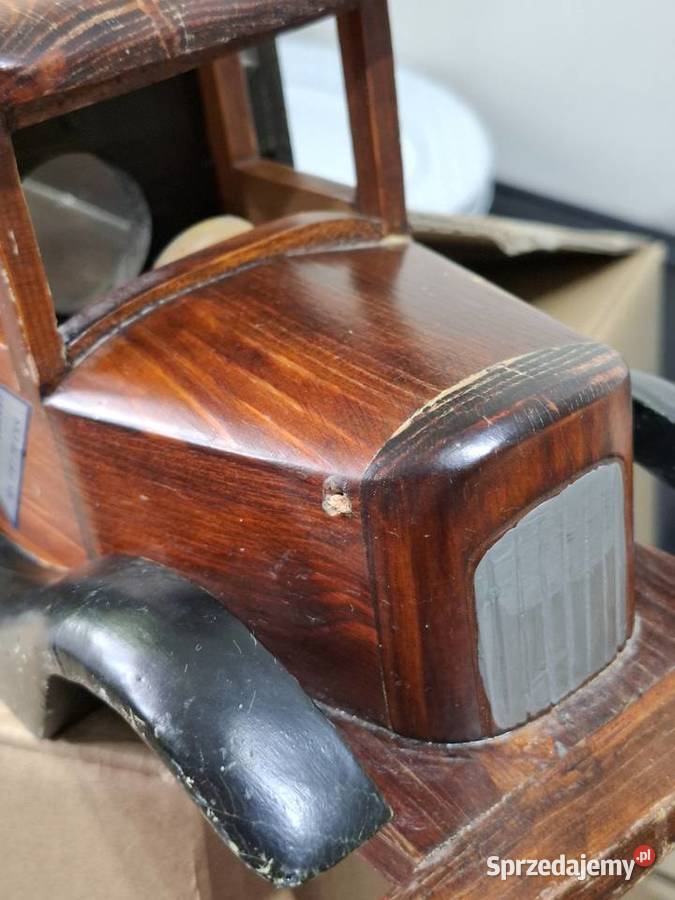 Samochód drewniany kolekcjonerski dekoracyjny Kraków