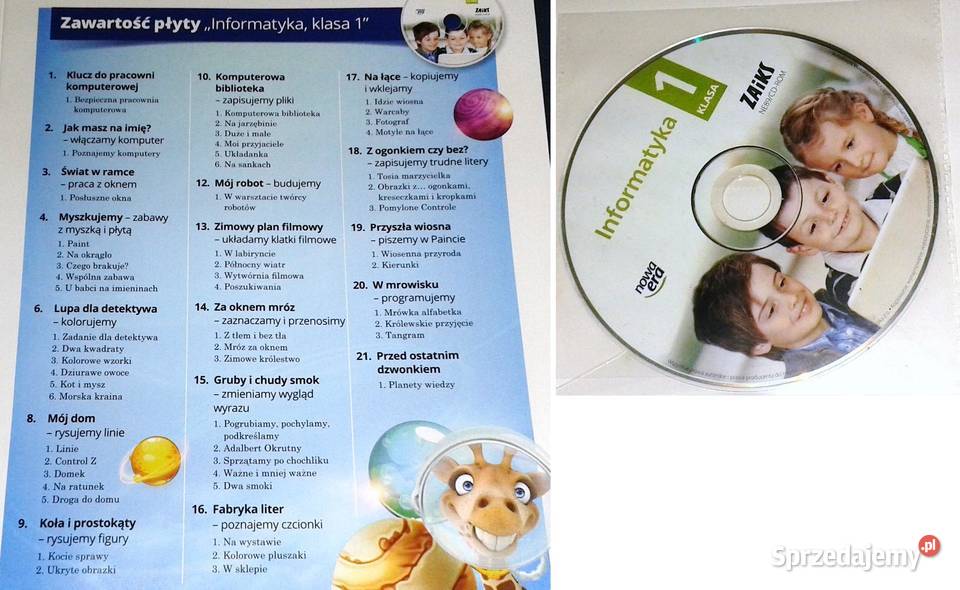 Informatyka klasa 1 z płytą CD Michał Kęska Rok wydania 2020 Chełm