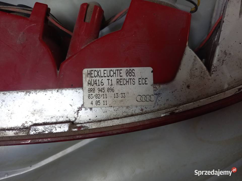 Lampa tylnia zderzaka audi q5 Rączna