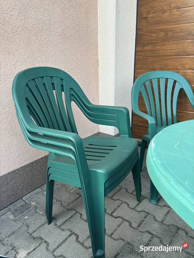 Meble ogrodowe komplet stół i 6 krzeseł Suchy Las