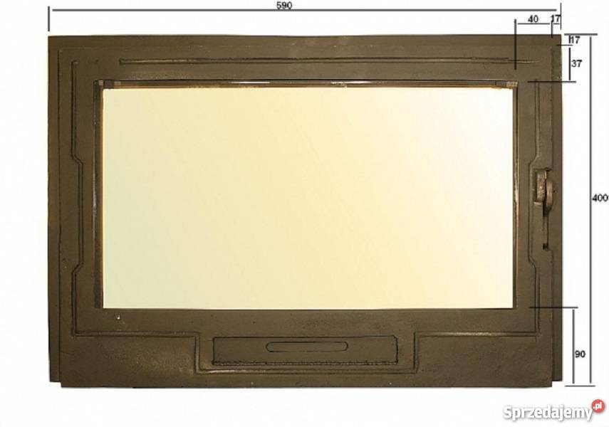 Drzwiczki żeliwne do kominka kominkowe M1 60x40 małopolskie Skawina