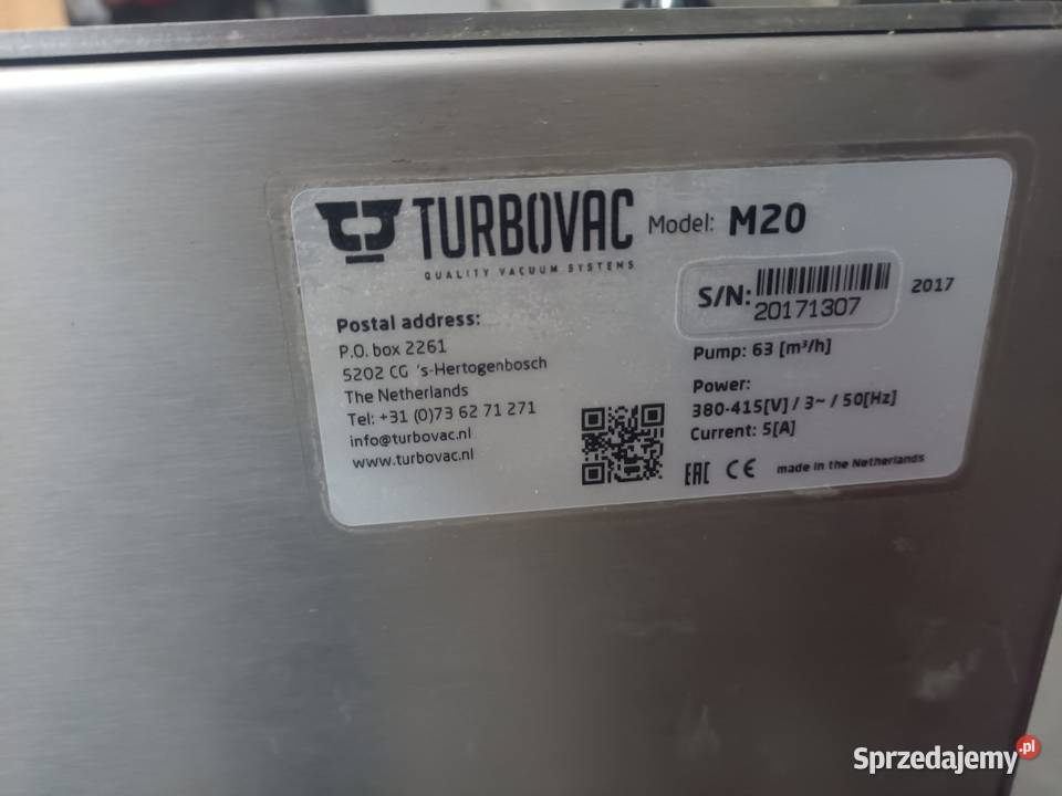 Pakowarka próżniowa pakowaczka Turbovac Pompa Paszkówka