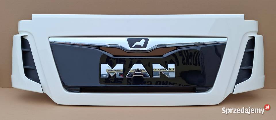 MAN TGX EURO 6 E6 GRILL ATRAPA ORYGINAŁ RAL9010 Maski lubuskie Bieleń
