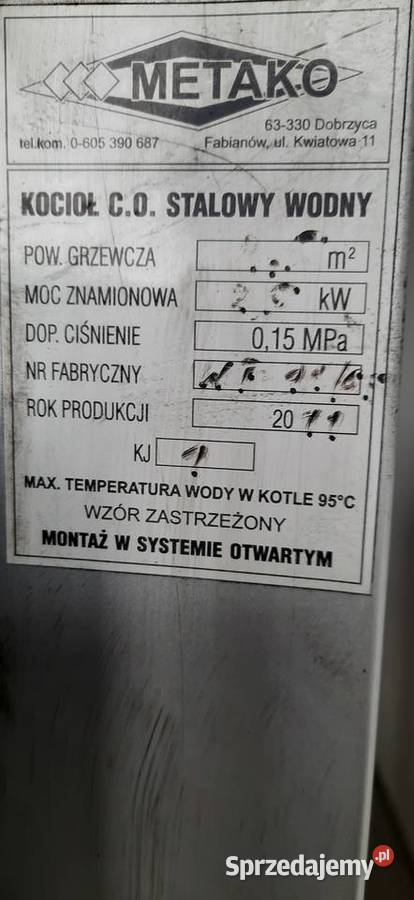 Sprzedam kocioł CO Dom i Ogród Jarocin sprzedam