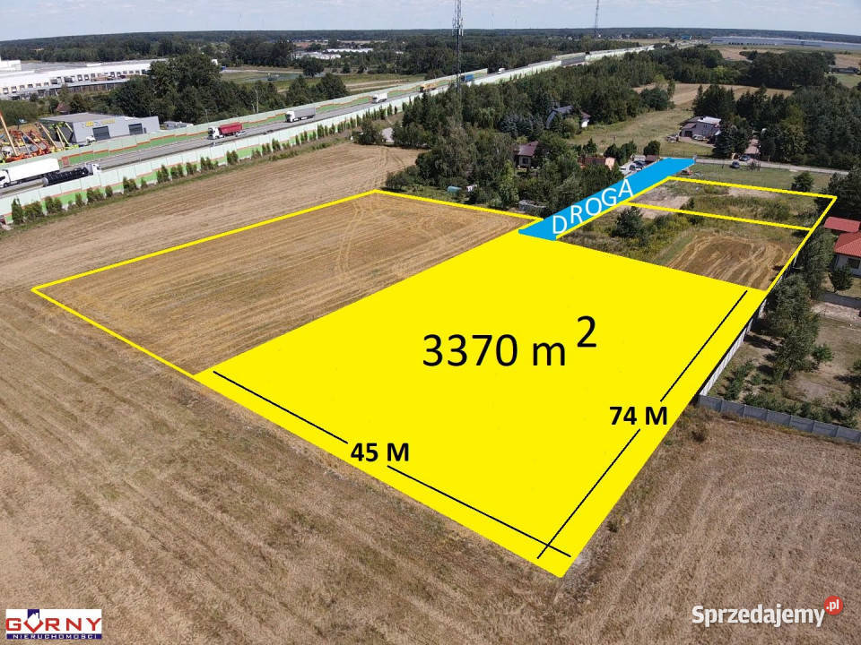 Grunt Piotrków Trybunalski 3370m2 sprzedam