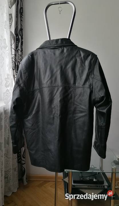 KURTKA SKÓRZANA MĘSKA CZARNA KLASYCZNA MAREL Kurtki i płaszcze Łódź