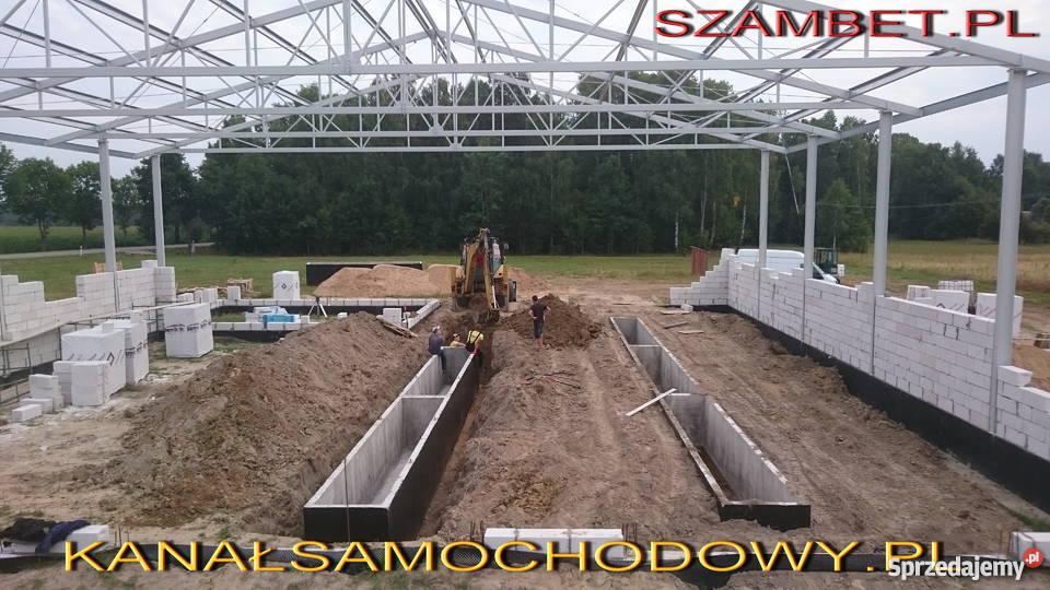 Kanal samochodowy Kanały samochodowe betonowe Parznice