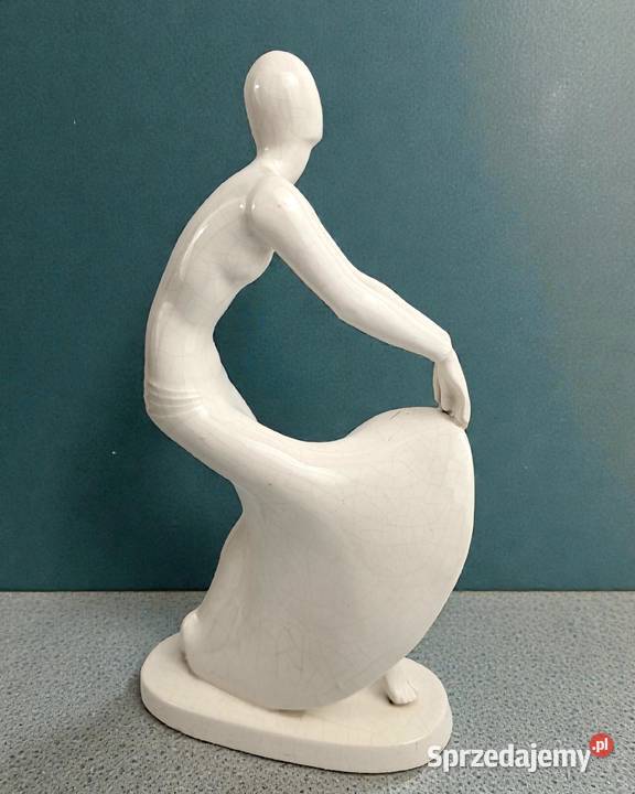 Figura Art Deco Tnzerin Tancerka Sitzendorfer Bronisze