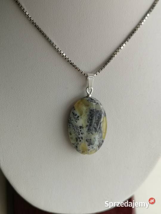 zawieszka z opalem peruwiańskim srebrne Naszyjniki Mirakowo