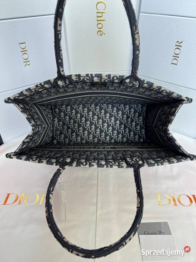 Torebka Dior Tote Book Dark Blue Warszawa sprzedam