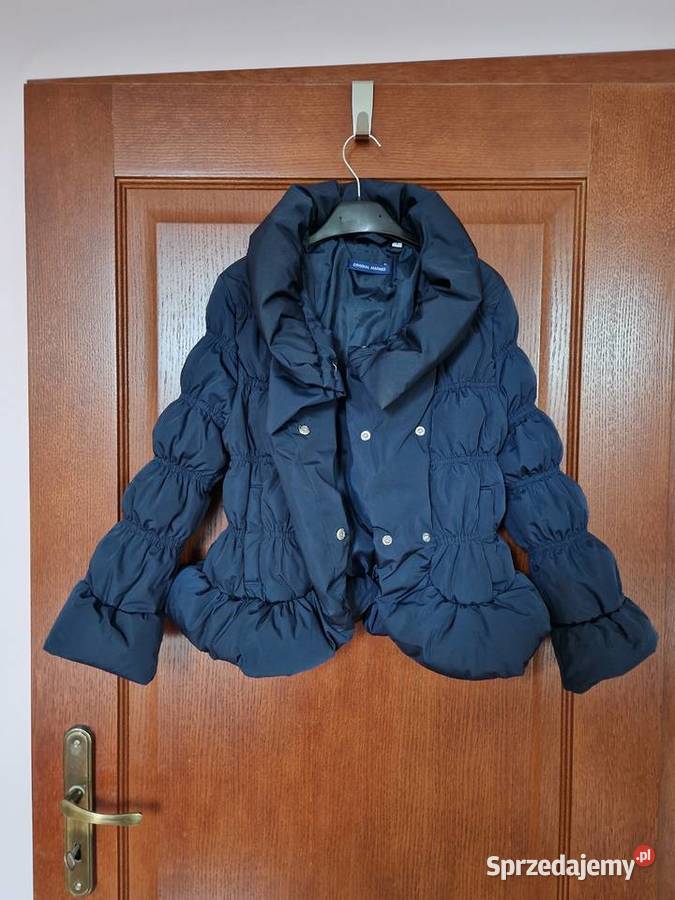 Kurtka zimowa granatowa pikowana dziewczęca 910