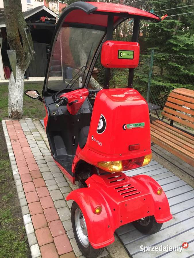 Trzykołowy skuter z dachem elektryczny naped Gdańsk