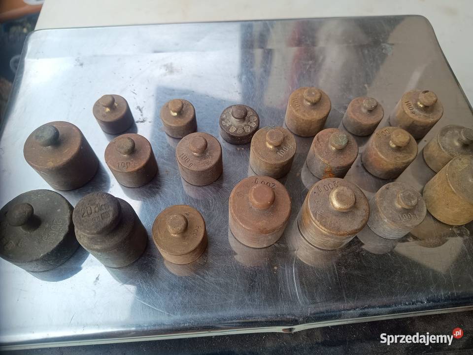 Waga odważniki mosiężne dolnośląskie