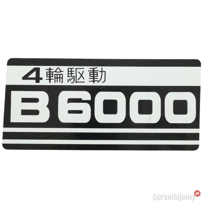 Naklejki Kubota B6000 podkarpackie Tajęcina