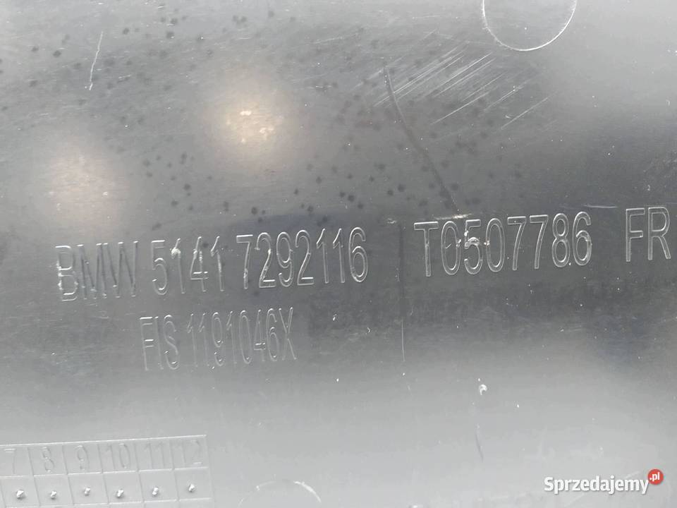 TAPICERKA BOCZEK PRAWY PRZÓD PASAŻERA SKÓRA Bmw