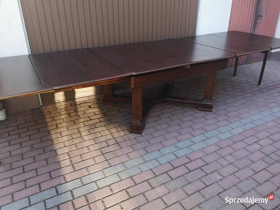 Stół Dębowy Duży Zgrabny 428 Antyk Stary Meble Swarzędz