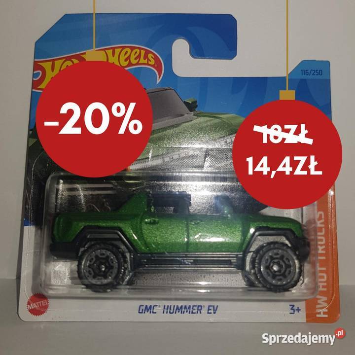 Hot Wheels GMC Hummer EV 116250 Dla Dziecka Poznań