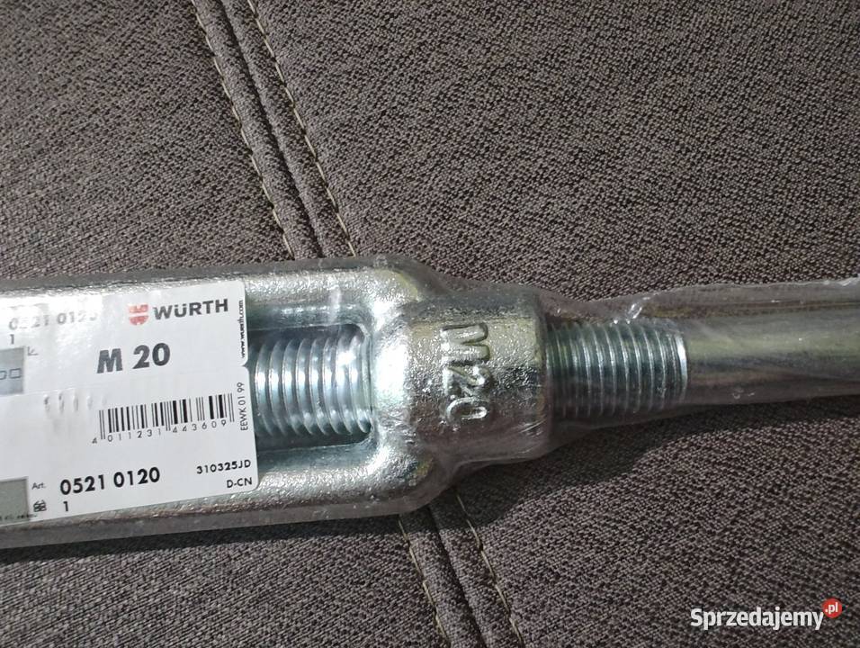 Śruba rzymska prosta do spawania ocynkowana Skwierzyna usługi budowlane