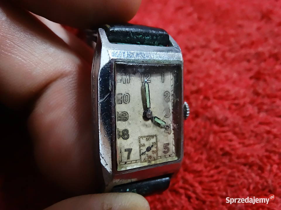 Szwajcarski Vintage Art Dco 15 Jewels SPRAWNY Biłgoraj