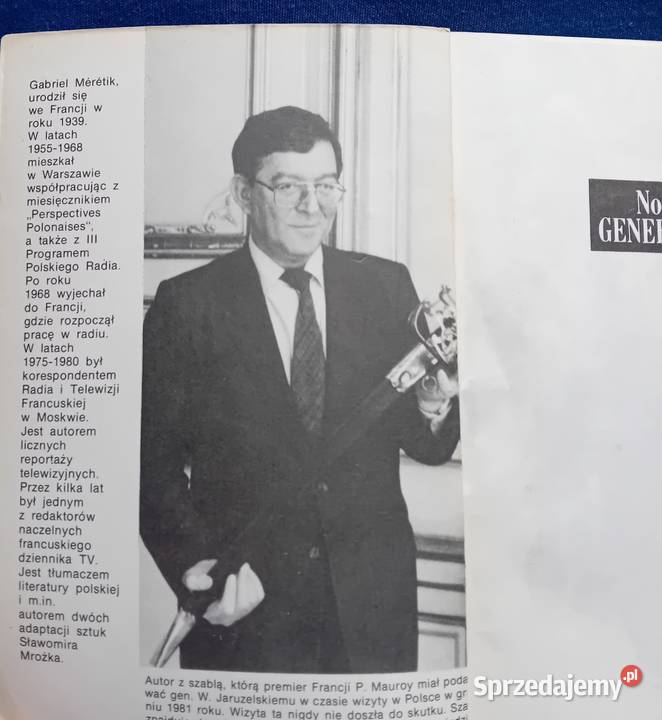 Gabriel Meretik Noc generała Alfa 1989 r Wydanie ISBN 8370013201