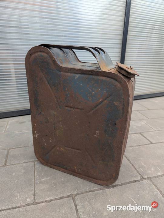 zabytkowy metalowy kanister 20l Krzeszowice