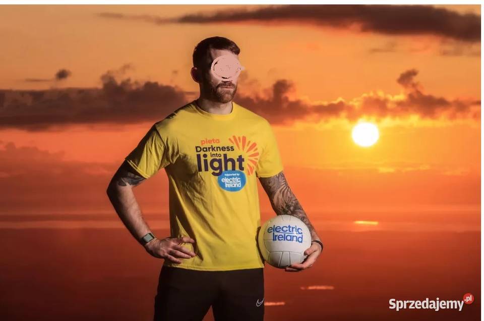 bawełniana koszulka tshirt żółta z napisami r L Fruit of The Loom Zamość sprzedam