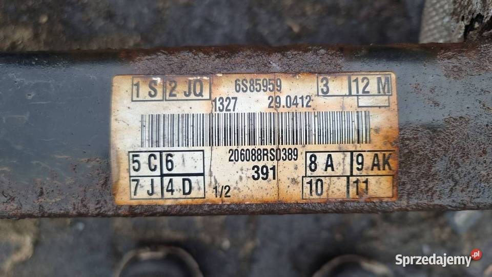 BELKA SANKI TYŁ FORD FOCUS