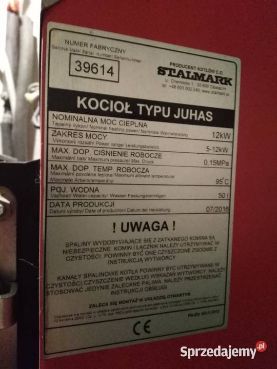 Piec Kocioł Stalmark 12 KW zachodniopomorskie Pobierowo
