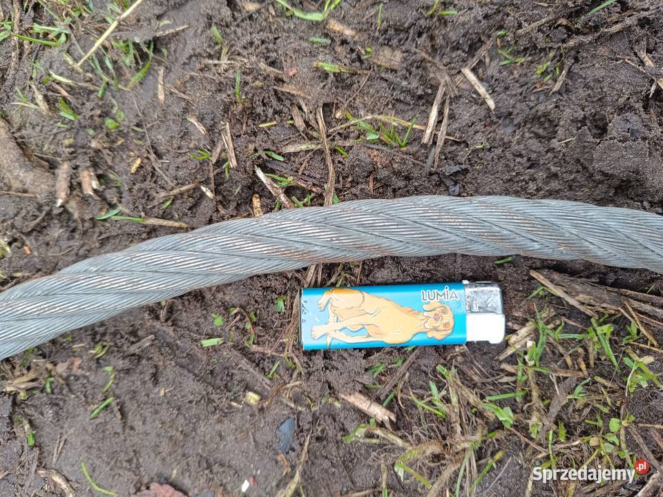 Gruba Stalowa lina holownicza 12m Skwierzyna