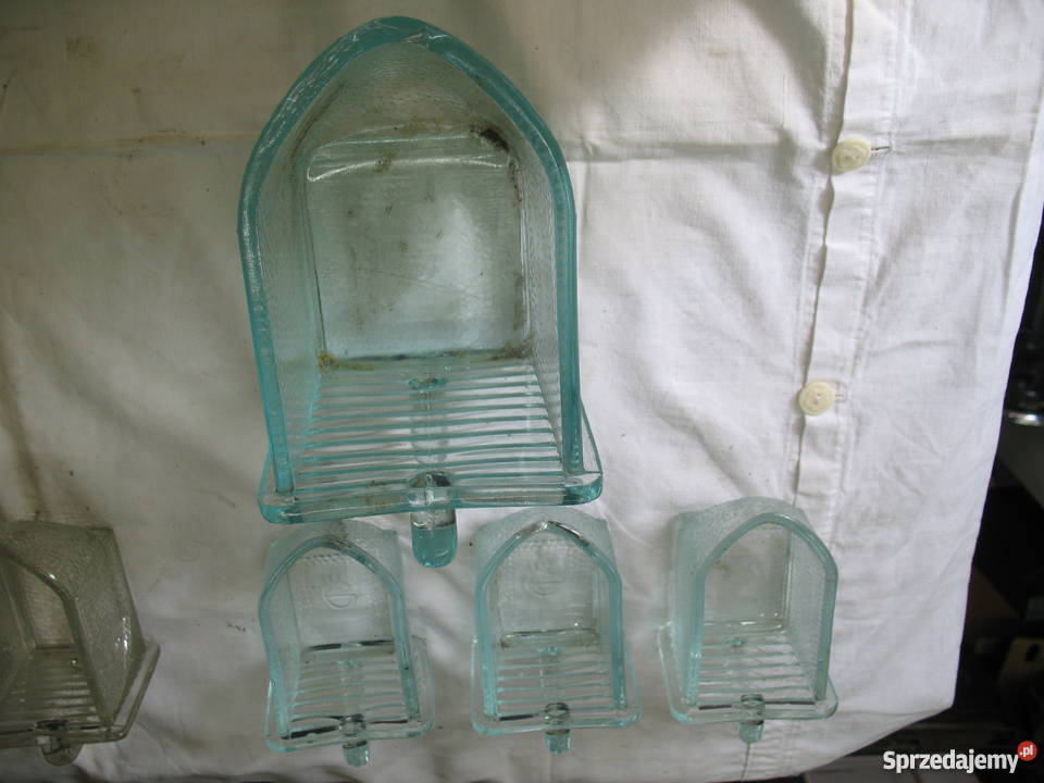 szklane szufladki na przyprawy stary kredens śląskie